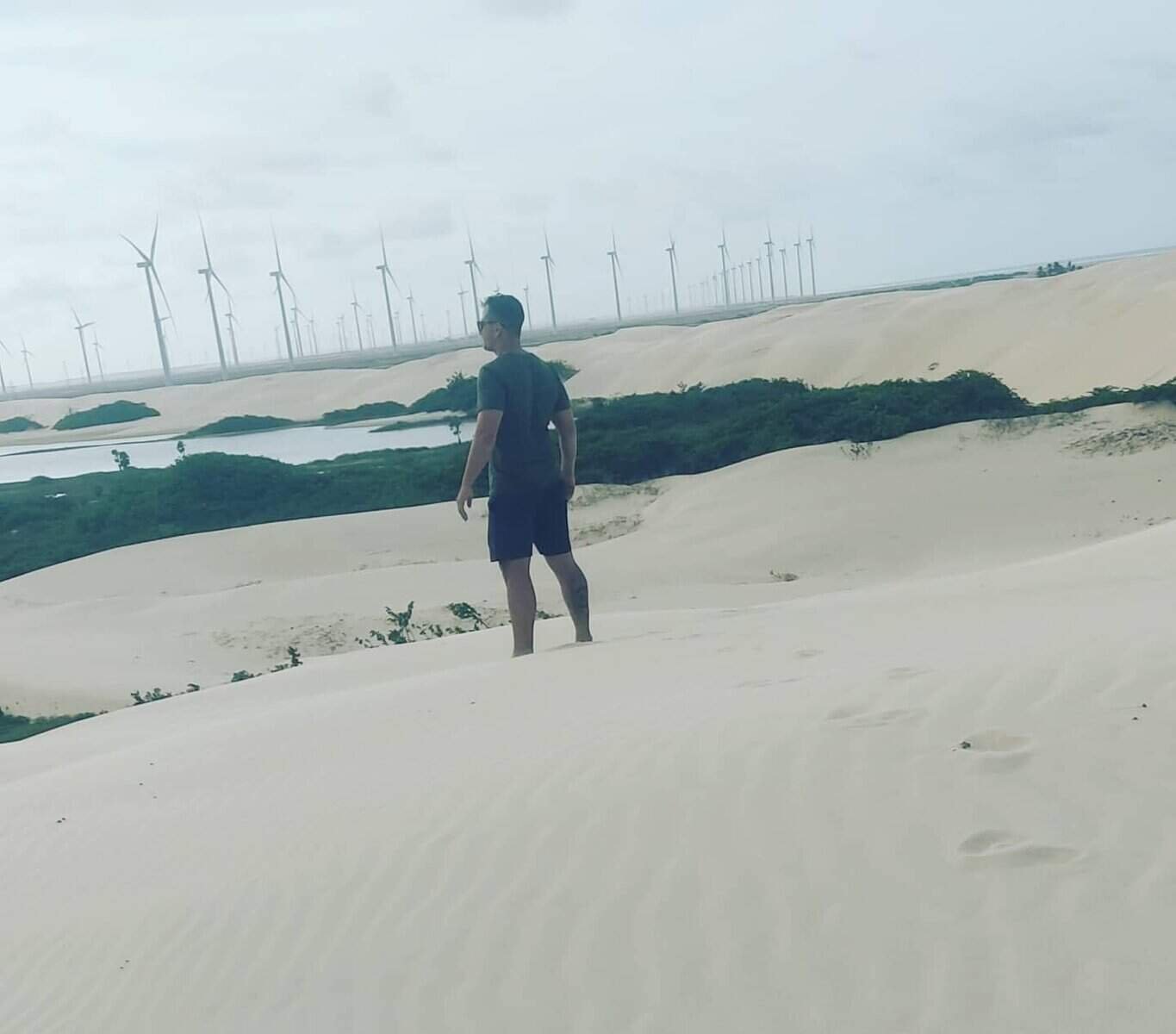 caminhando nas dunas — treino ao ar livre")